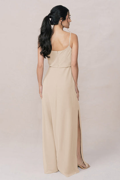 Skye Chiffon Dress | Made To Order | Champagne