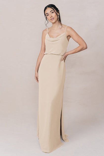 Skye Chiffon Dress | Made To Order | Champagne