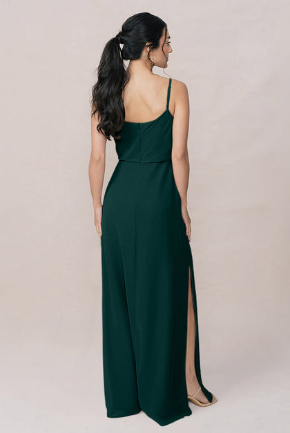 Skye Chiffon Dress | Made To Order | Classic Emerald