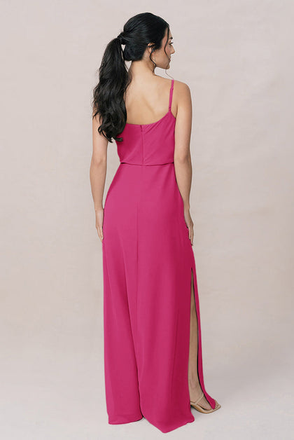 Skye Chiffon Dress | Made To Order | Hot Pink