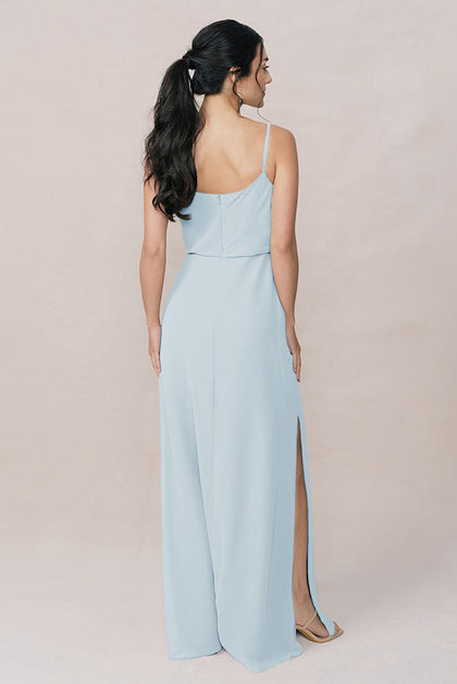 Skye Chiffon Dress | Made To Order | Light Blue