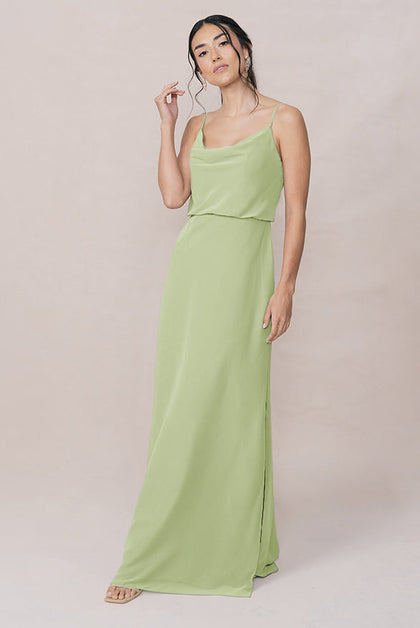 Skye Chiffon Dress | Made To Order | Matcha
