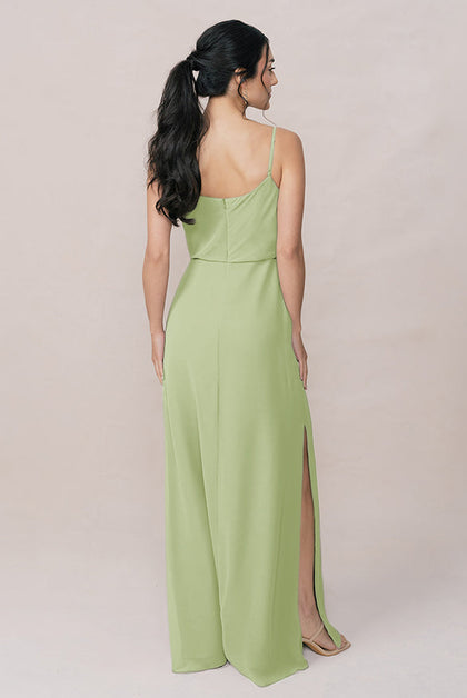 Skye Chiffon Dress | Made To Order | Matcha