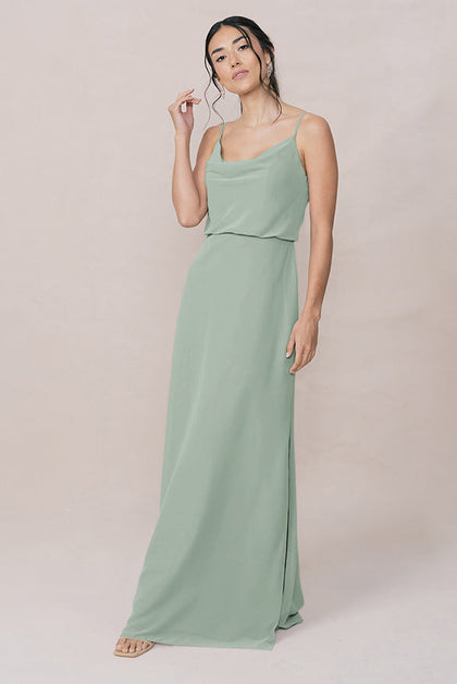 Skye Chiffon Dress | Made To Order | Sage