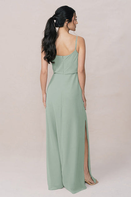 Skye Chiffon Dress | Made To Order | Sage