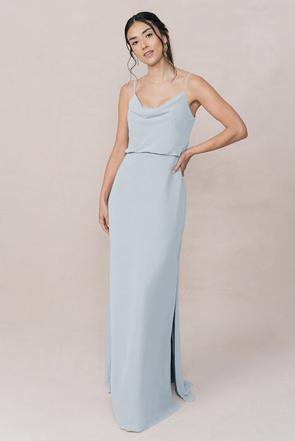 Skye Chiffon Dress | Made To Order | Sky Blue