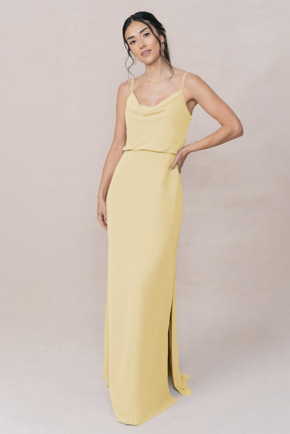 Skye Chiffon Dress | Made To Order | Yellow