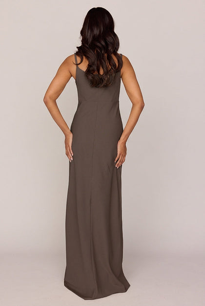 Skye Crepe Dress | Made To Order | Espresso