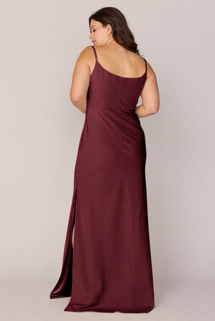 Skye Crepe Dress | Made To Order | Cabernet