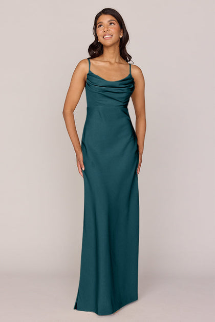 Skye Crepe Dress | Made To Order | Classic Emerald