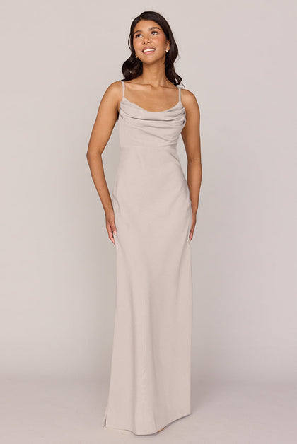 Skye Crepe Dress | Made To Order | Gold Champagne
