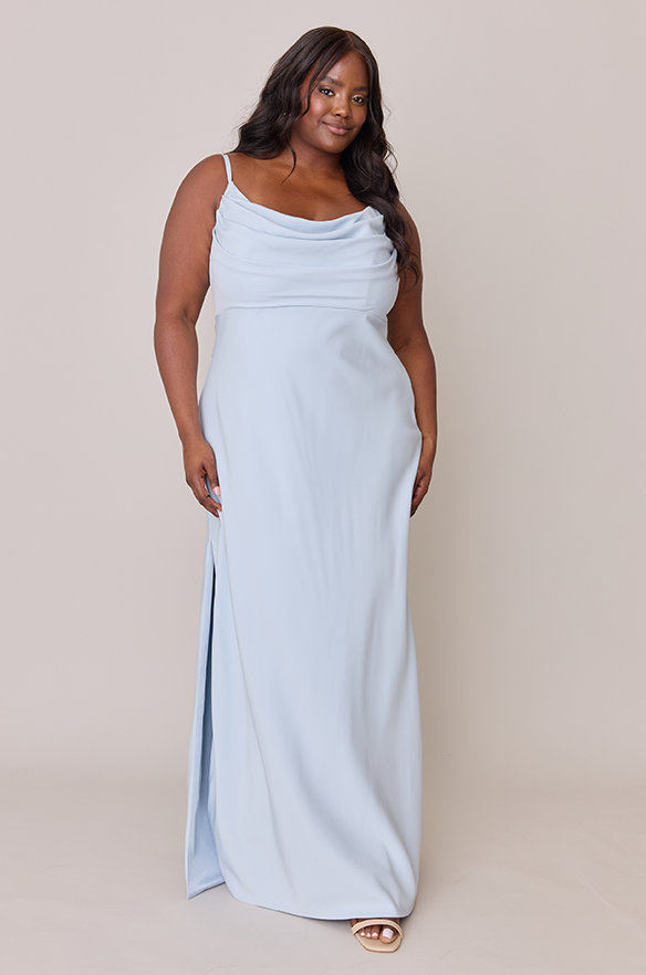 Skye Crepe Dress | Made To Order Light Blue Skye Crepe Dress | Made To Order Light Blue