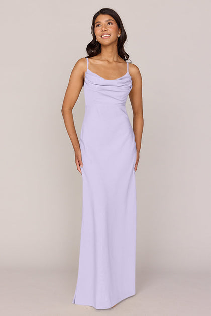 Skye Crepe Dress | Made To Order | Light Lavender