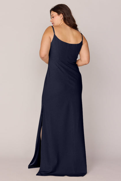 Skye Crepe Dress | Made To Order | Navy Blue