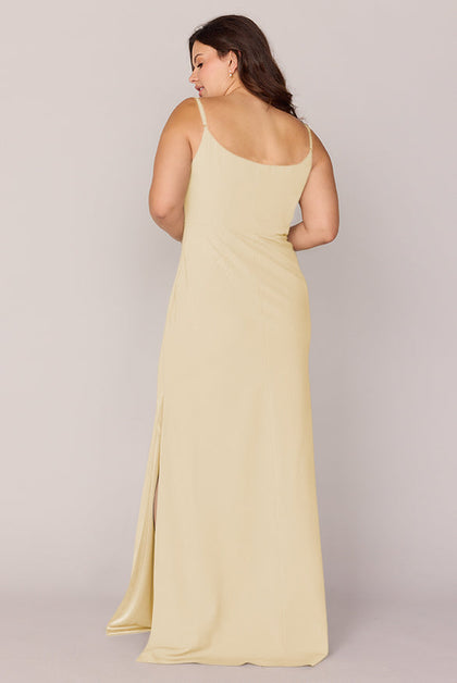 Skye Crepe Dress | Made To Order | Pale Yellow