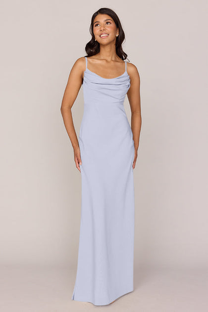 Skye Crepe Dress | Made To Order | Periwinkle