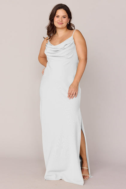 Skye Crepe Dress | Made To Order | White Pearl