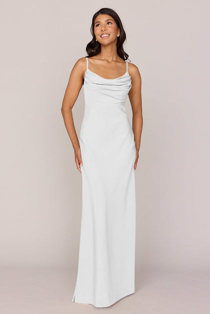 Skye Crepe Dress | Made To Order | White Pearl