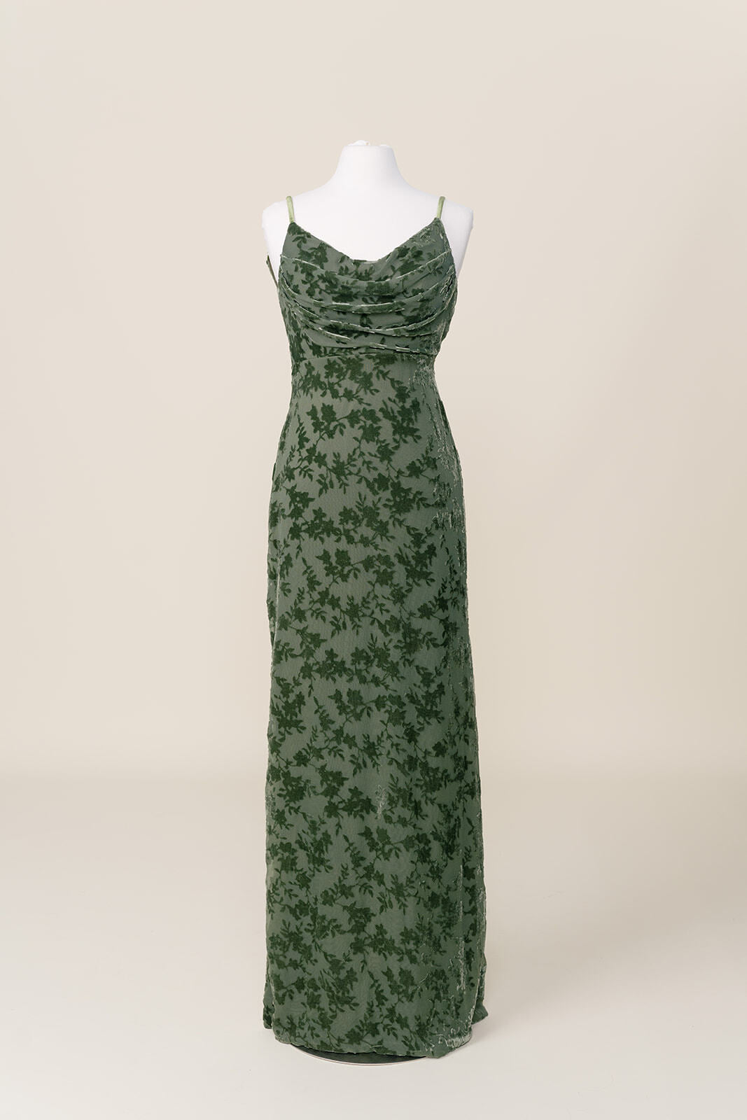 Skye Floral Burnout Velvet Dress | Made to Order Deep Olive Skye Floral Burnout Velvet Dress | Made to Order Deep Olive