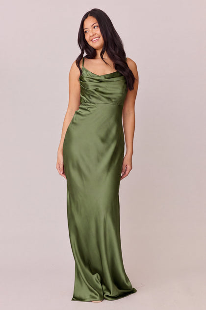 Skye Satin Dress | Made To Order | Fern