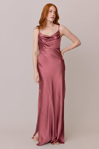 Skye Satin Dress | Made To Order | Raspberry