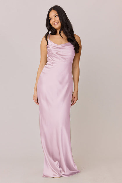Skye Satin Dress | Made To Order | Baby Pink