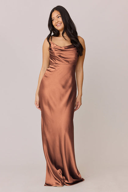 Skye Satin Dress | Made To Order | Copper