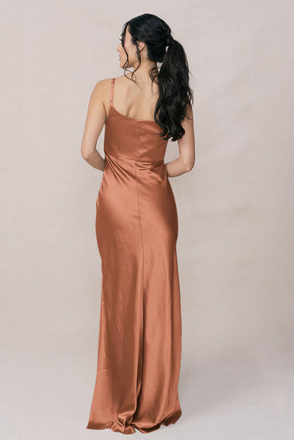 Skye Satin Dress | Made To Order | Copper