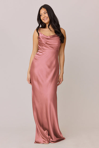 Skye Satin Dress | Made To Order | Desert Rose