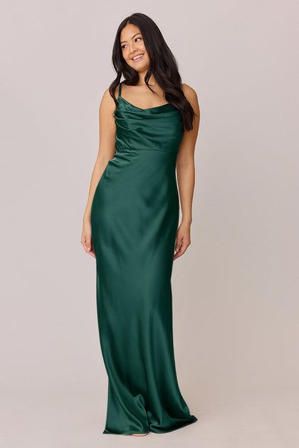 Skye Satin Dress | Made To Order | Emerald
