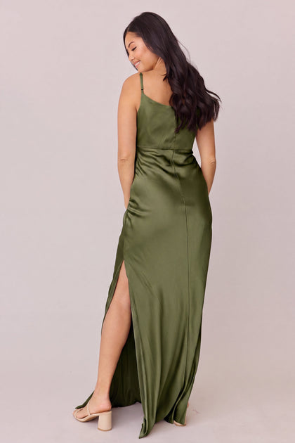Skye Satin Dress | Made To Order | Fern