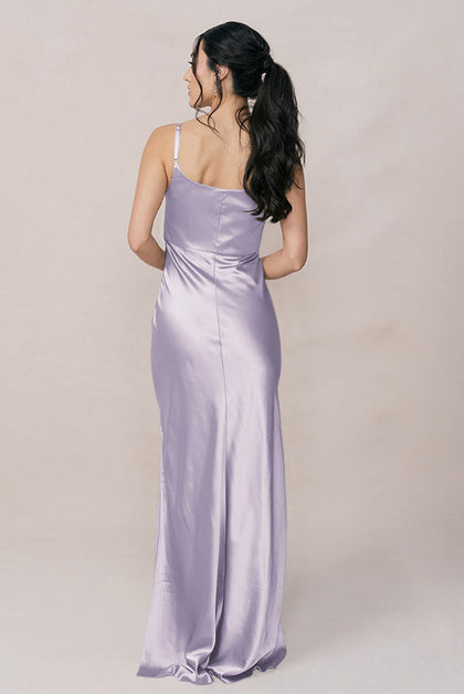 Skye Satin Dress | Made To Order | Light Lavender