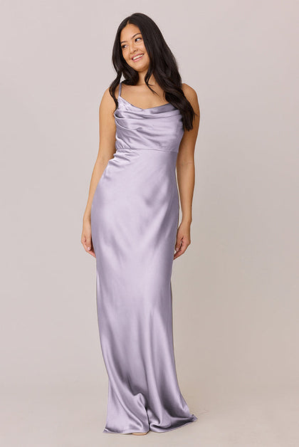 Skye Satin Dress | Made To Order | Light Lavender