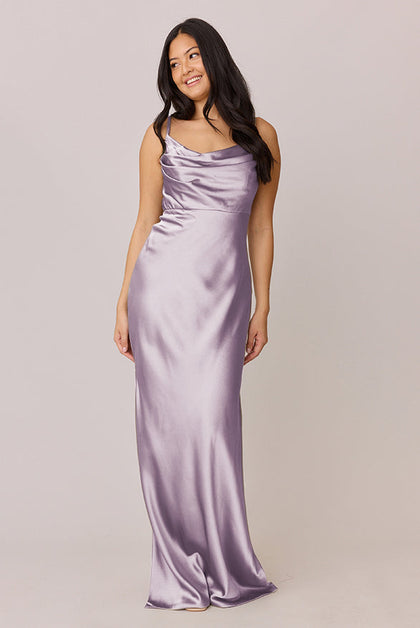Skye Satin Dress | Made To Order | Lilac