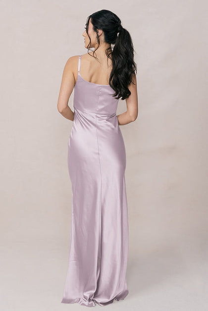 Skye Satin Dress | Made To Order | Lilac