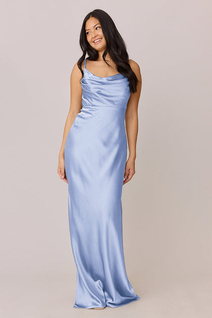 Skye Satin Dress | Made To Order | Periwinkle