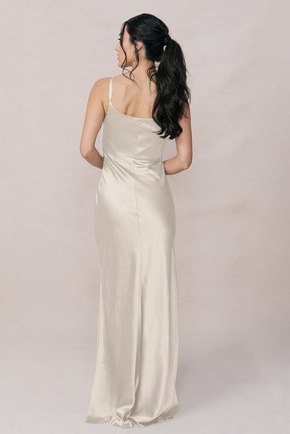 Skye Satin Dress | Made To Order | Soft Champagne