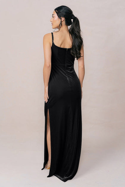 Skye Velvet Dress | Made To Order | Black