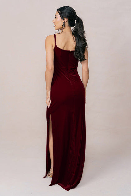Skye Velvet Dress | Made To Order | Burgundy