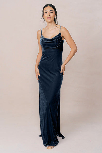 Skye Velvet Dress | Made To Order | Royal Blue