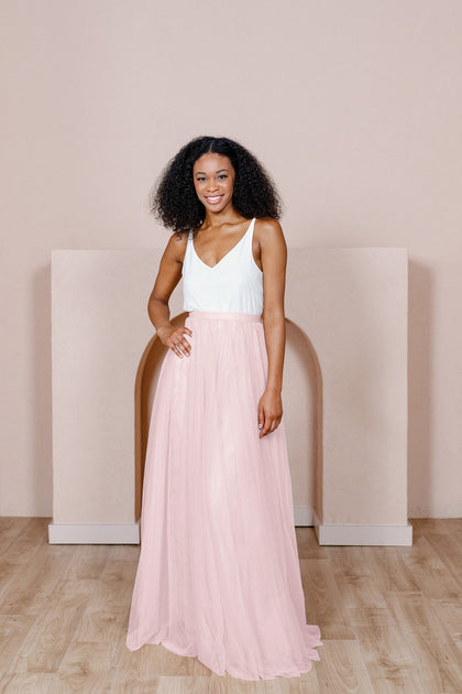 Skylar Tulle Skirt | Made To Order - Baby Pink