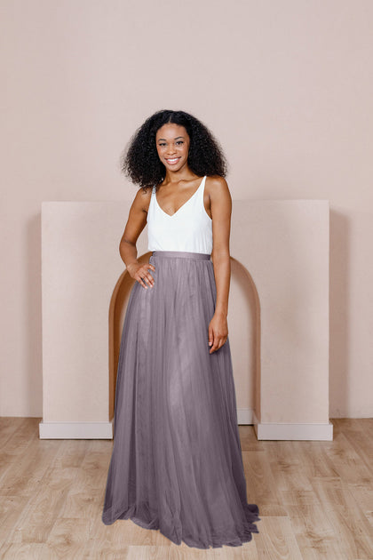Skylar Tulle Skirt | Made To Order - Wisteria
