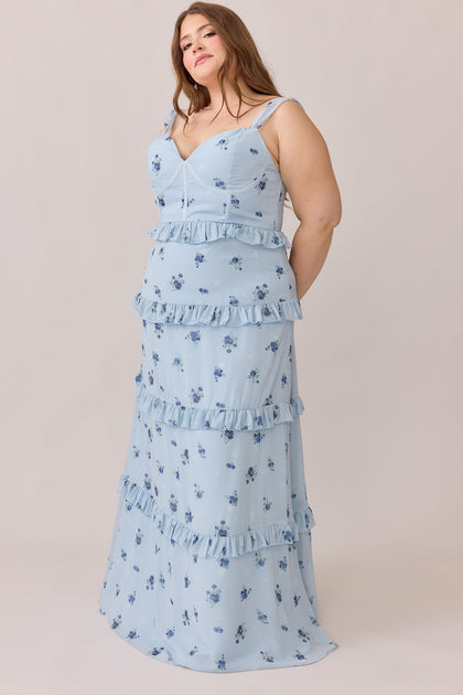 Model: Tegan; Size: 20; Color: Sky Blue Petit Rose