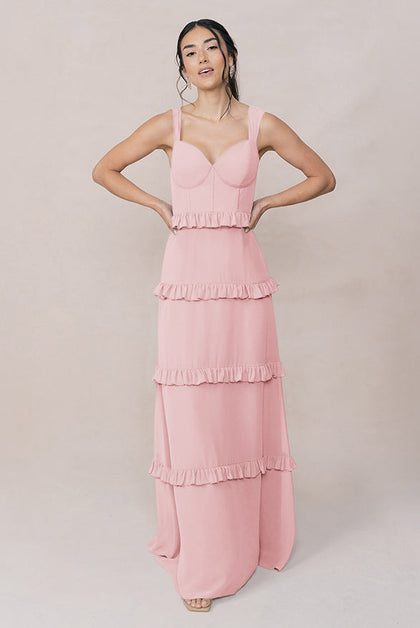 Sloane Chiffon Dress | Made To Order | Blushing Bride