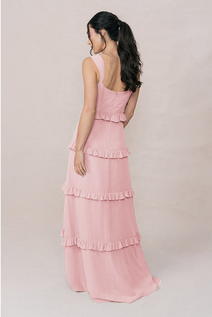 Sloane Chiffon Dress | Made To Order | Blushing Bride