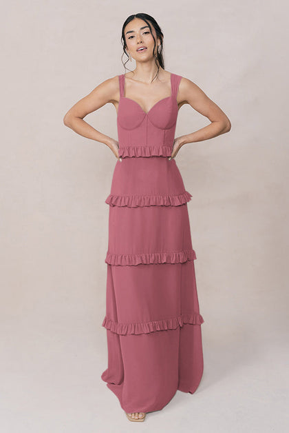 Sloane Chiffon Dress | Made To Order | Rosewood