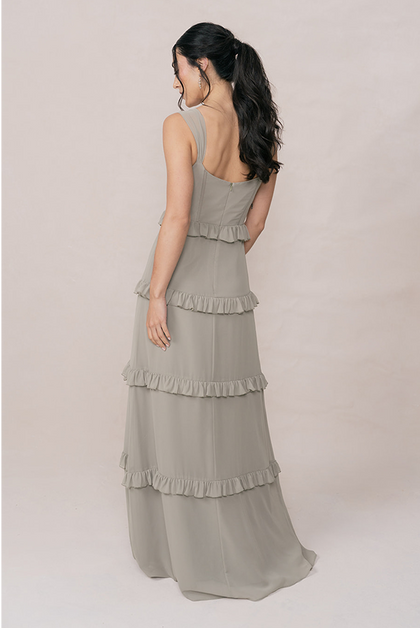Sloane Chiffon Dress | Made To Order | Sage