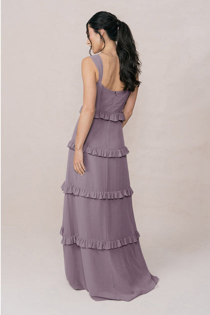 Sloane Chiffon Dress | Made To Order | Wisteria