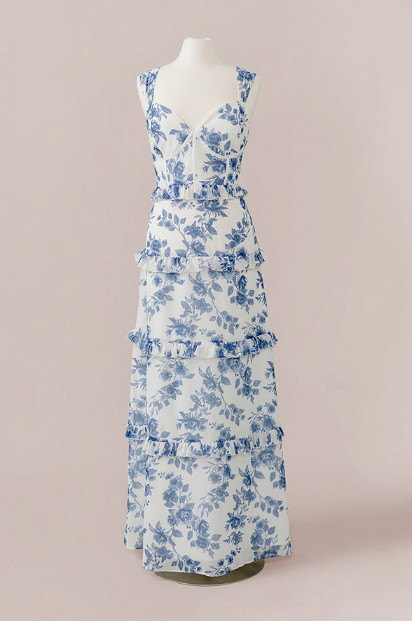 Sloane Chiffon Floral Print Dress