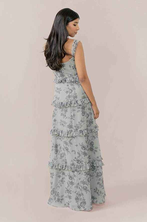 Sloane Chiffon Floral Print Dress